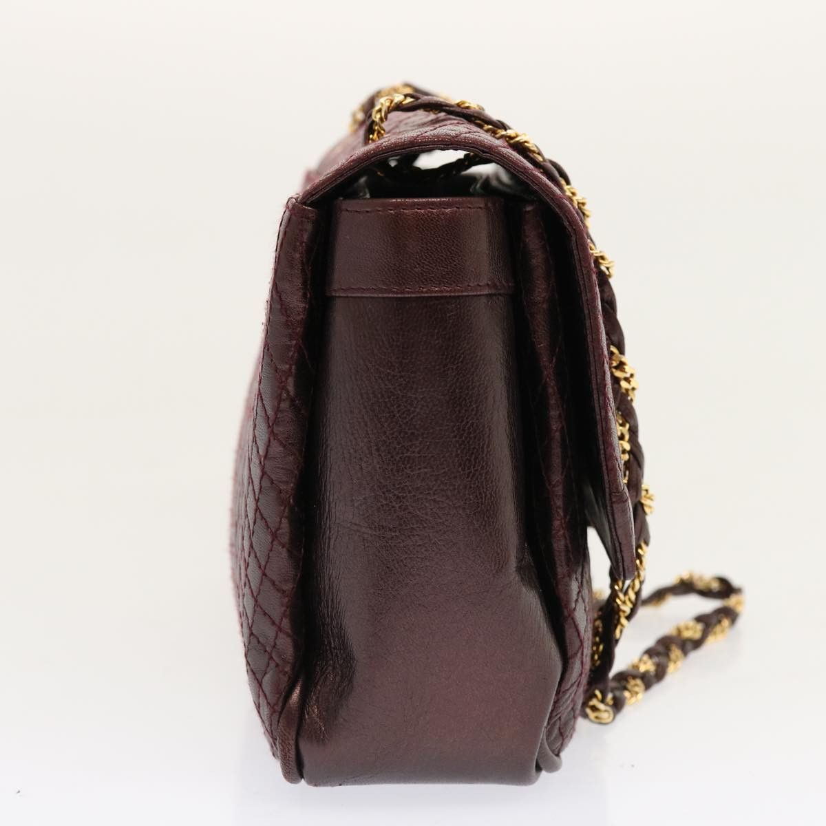 Bally Burgundy Leather Shoulder Bag (Pre-Owned) Size ONE SIZE - 11 Thumbnail