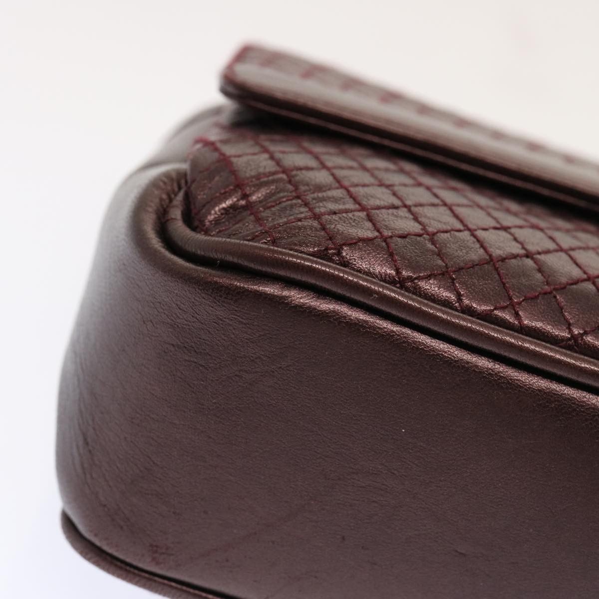 Bally Burgundy Leather Shoulder Bag (Pre-Owned) Size ONE SIZE - 13 Thumbnail