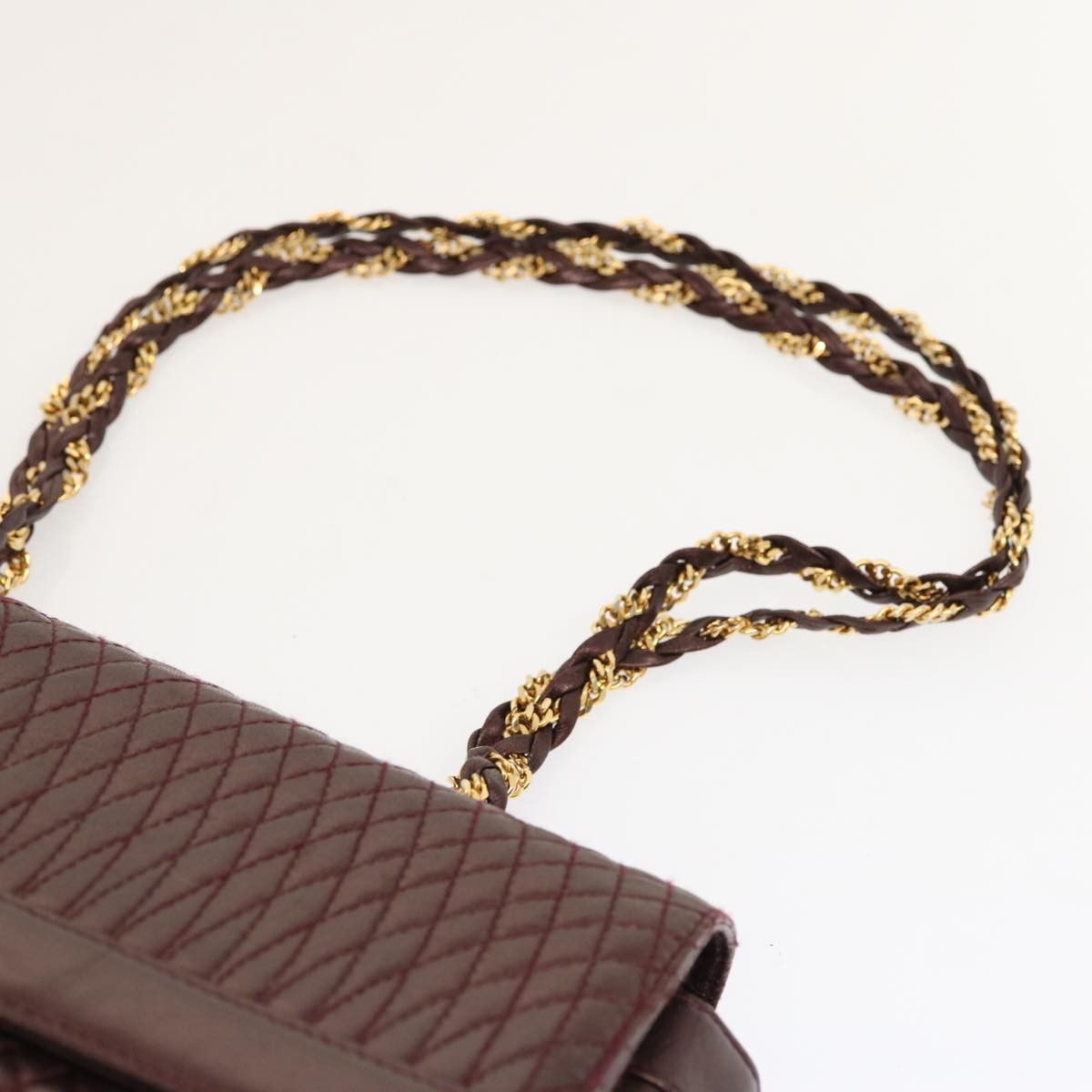 Bally Burgundy Leather Shoulder Bag (Pre-Owned) Size ONE SIZE - 12 Thumbnail