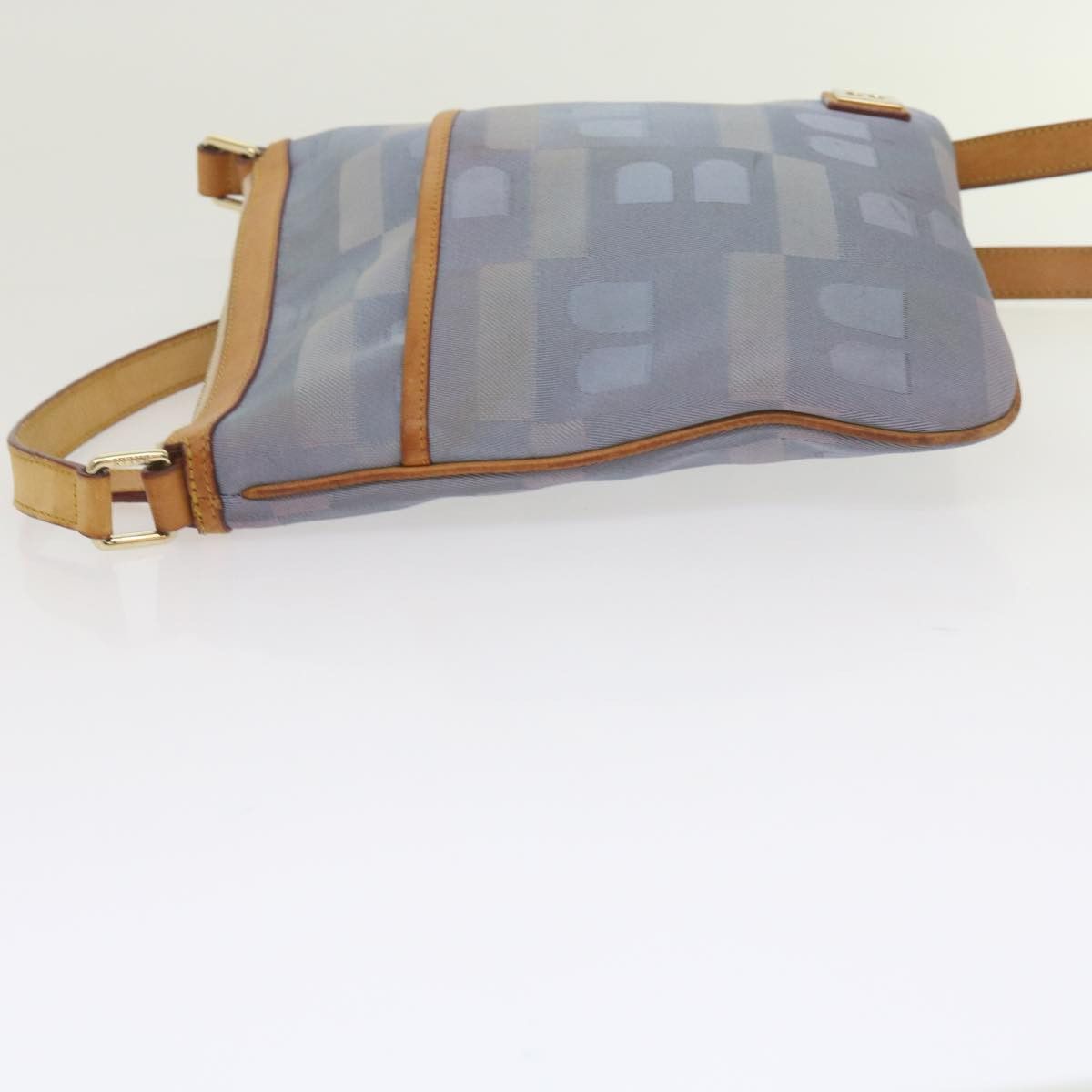 Bally Blue Canvas Shoulder Bag (Pre-Owned) Size ONE SIZE - 12 Thumbnail