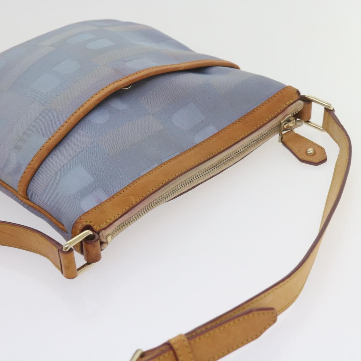 Bally Blue Canvas Shoulder Bag (Pre-Owned) Size ONE SIZE - 4 Thumbnail