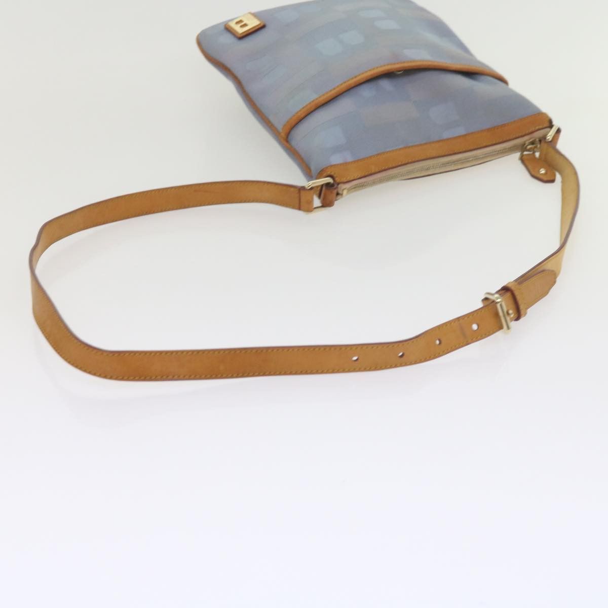 Bally Blue Canvas Shoulder Bag (Pre-Owned) Size ONE SIZE - 13 Thumbnail