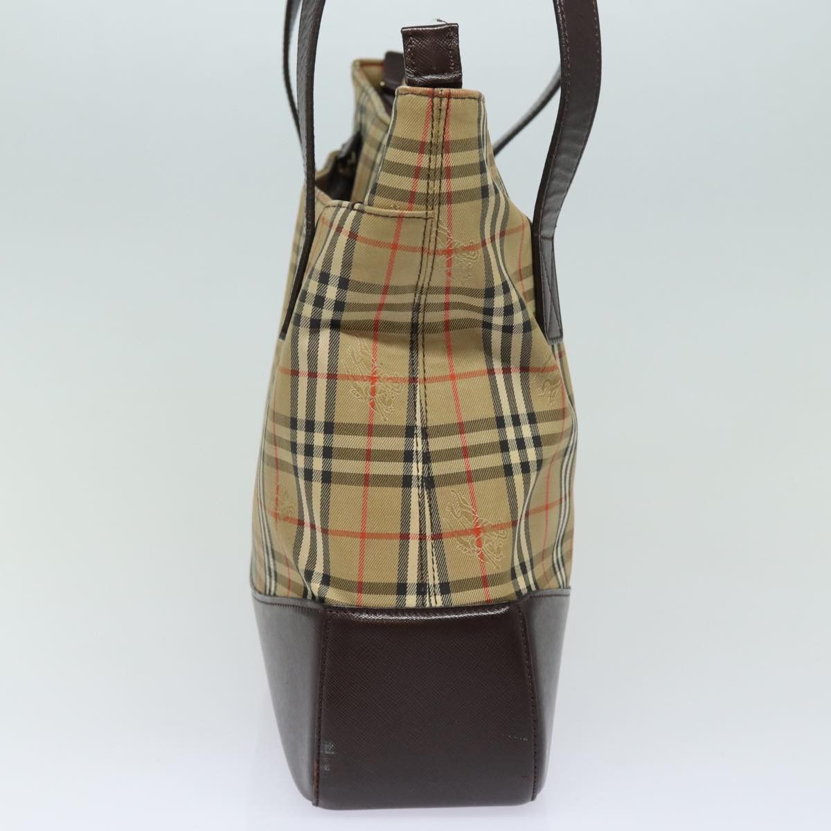 Burberry Nova Check Beige Canvas Shoulder Bag (Pre-Owned) Size ONE SIZE - 12 Thumbnail