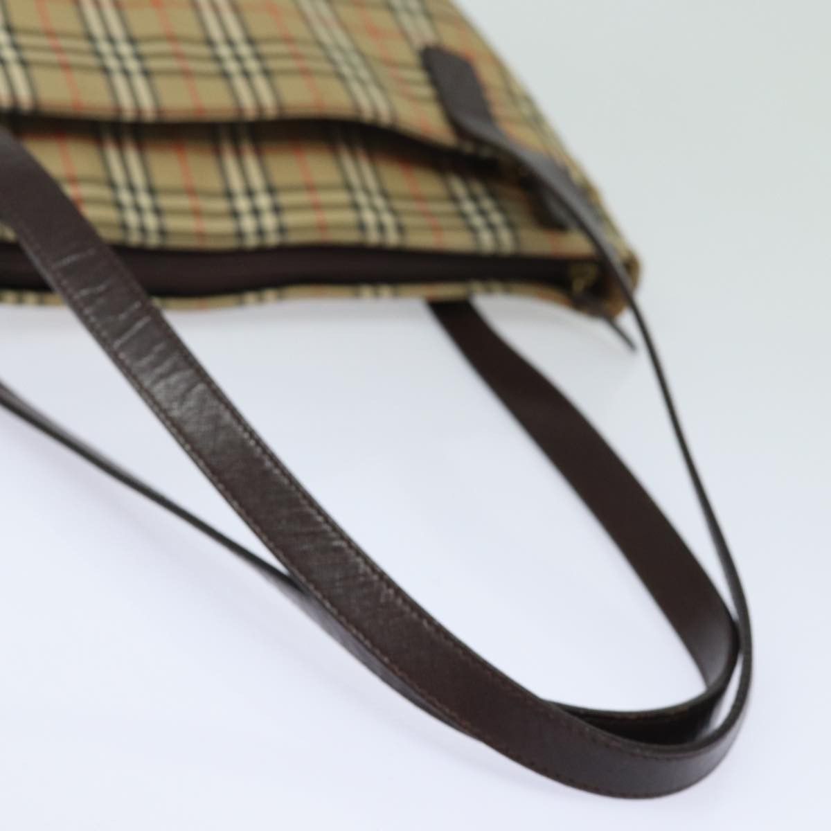 Burberry Nova Check Beige Canvas Shoulder Bag (Pre-Owned) Size ONE SIZE - 13 Thumbnail