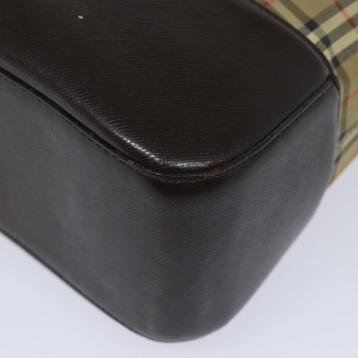 Burberry Nova Check Beige Canvas Shoulder Bag (Pre-Owned) Size ONE SIZE - 8 Thumbnail