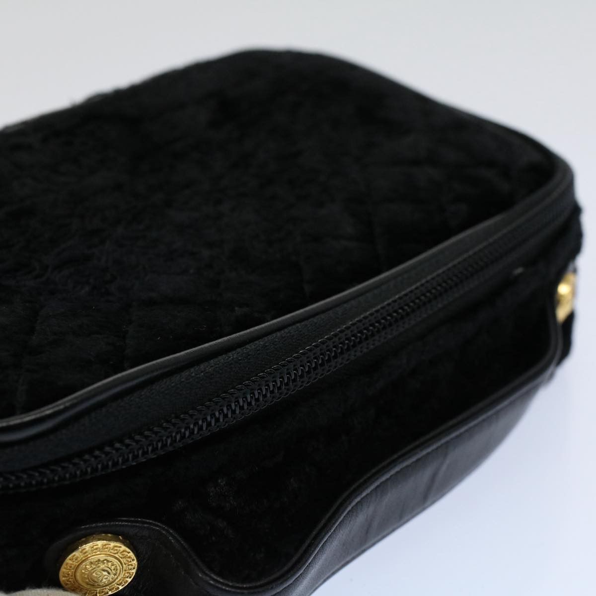 Versace Black Velvet Clutch Bag (Pre-Owned) Size ONE SIZE - 8 Thumbnail