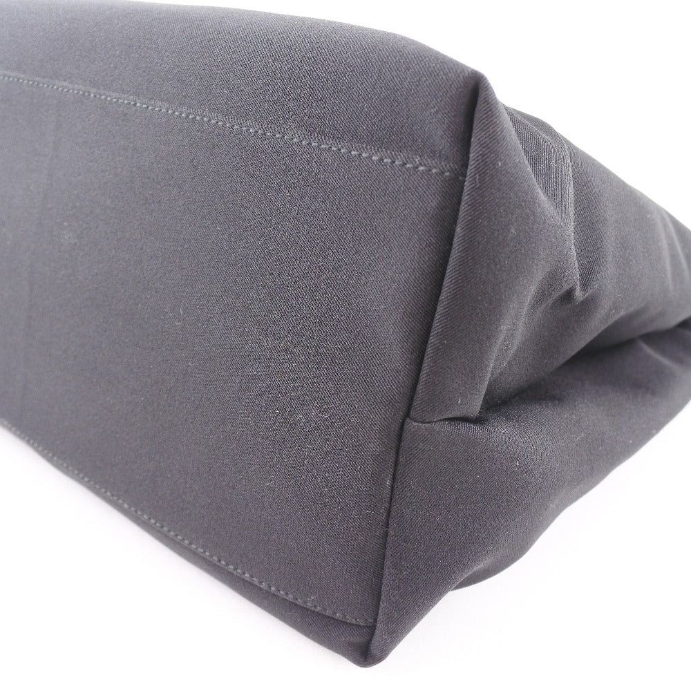 Salvatore Ferragamo Black Canvas Shoulder Bag (Pre-Owned) Size ONE SIZE - 8 Thumbnail