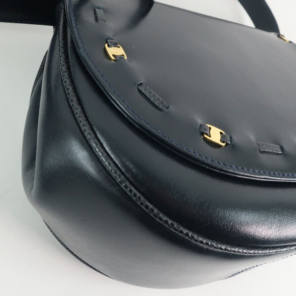 Salvatore Ferragamo Vara Black Leather Shoulder Bag (Pre-Owned) Size ONE SIZE - 3 Thumbnail