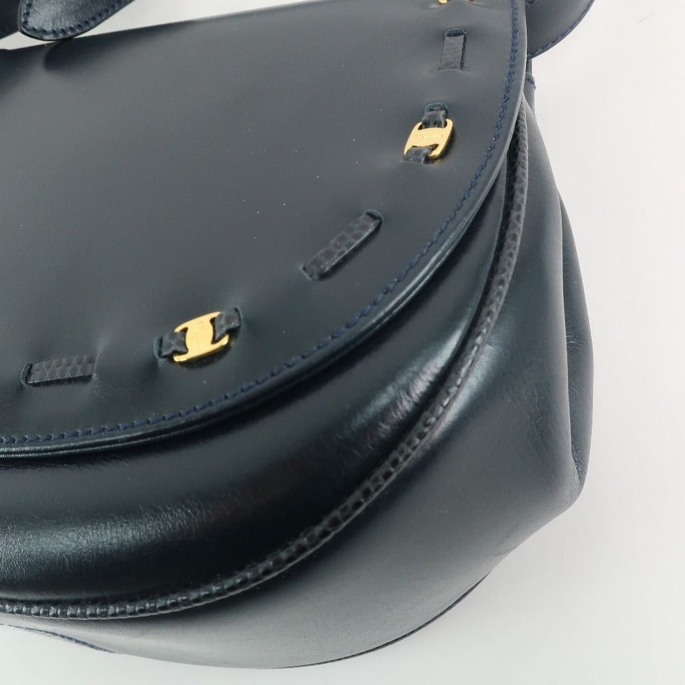Salvatore Ferragamo Vara Black Leather Shoulder Bag (Pre-Owned) Size ONE SIZE - 6 Thumbnail