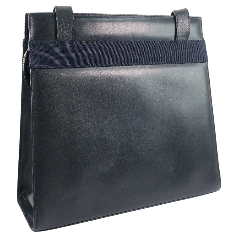 Salvatore Ferragamo Vala Navy Leather Shoulder Bag (Pre-Owned) Size ONE SIZE - 2 Thumbnail
