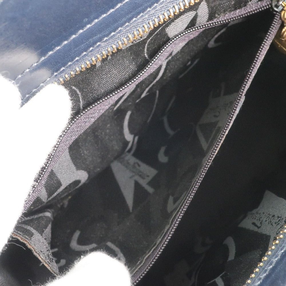 Salvatore Ferragamo Vala Navy Leather Shoulder Bag (Pre-Owned) Size ONE SIZE - 8 Thumbnail