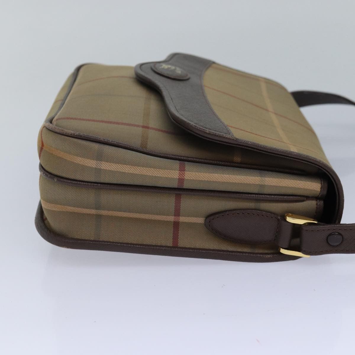 Burberry Nova Check Beige Canvas Shoulder Bag (Pre-Owned) Size ONE SIZE - 10 Thumbnail