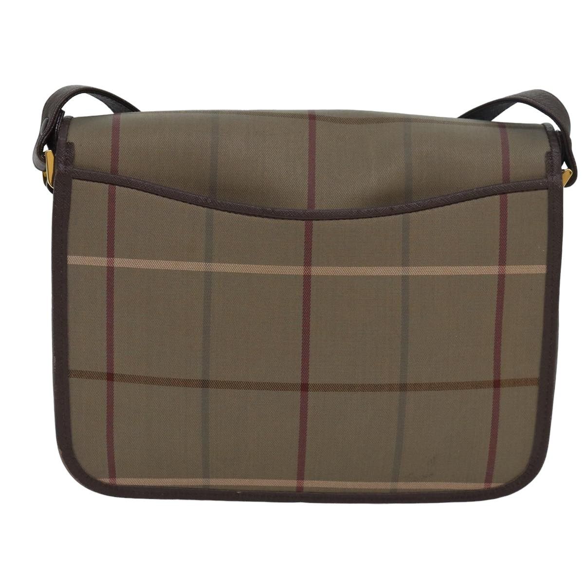 Burberry Nova Check Beige Canvas Shoulder Bag (Pre-Owned) Size ONE SIZE - 2 Thumbnail