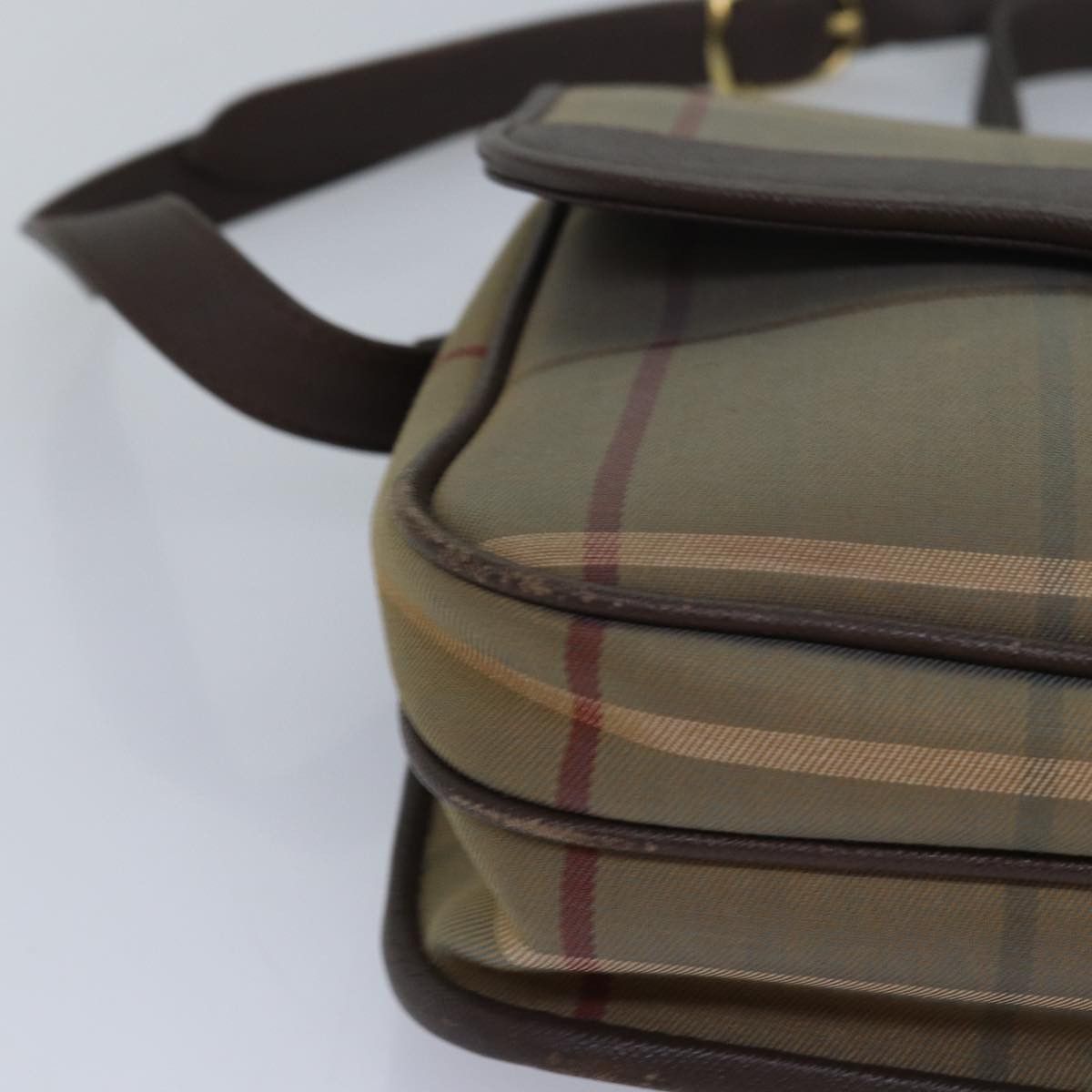Burberry Nova Check Beige Canvas Shoulder Bag (Pre-Owned) Size ONE SIZE - 8 Thumbnail