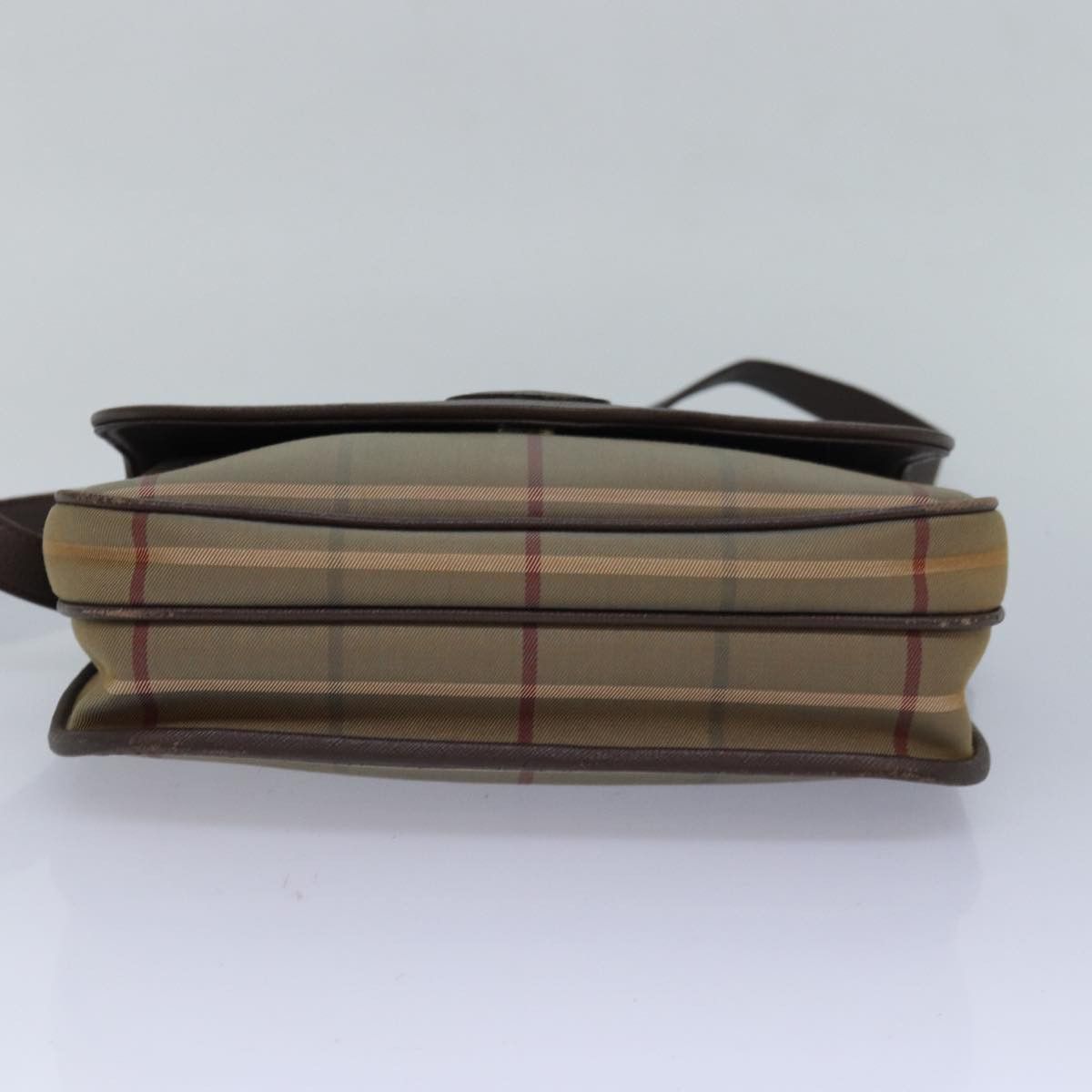 Burberry Nova Check Beige Canvas Shoulder Bag (Pre-Owned) Size ONE SIZE - 4 Thumbnail