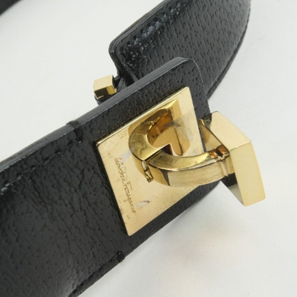 Salvatore Ferragamo Black Canvas Handbag (Pre-Owned) Size ONE SIZE - 11 Thumbnail