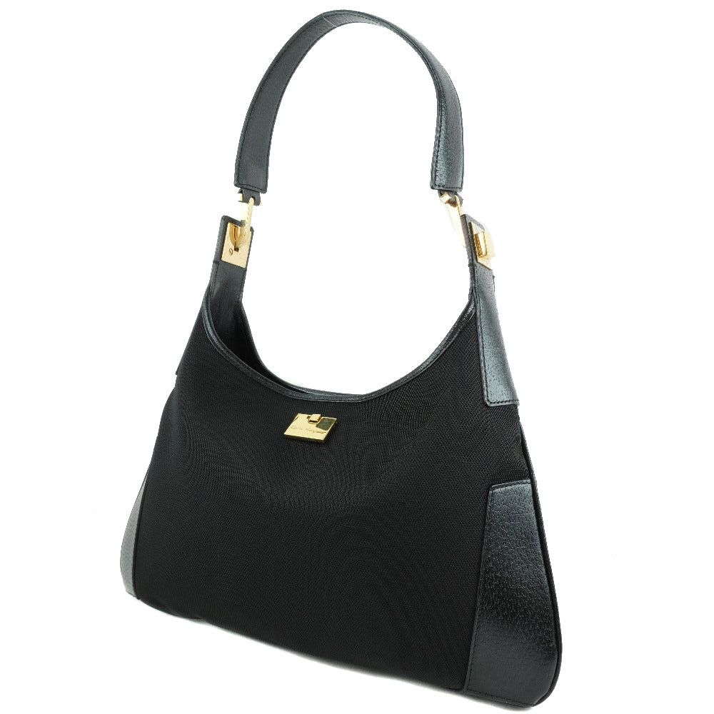 Salvatore Ferragamo Black Canvas Handbag (Pre-Owned) Size ONE SIZE - 3 Thumbnail