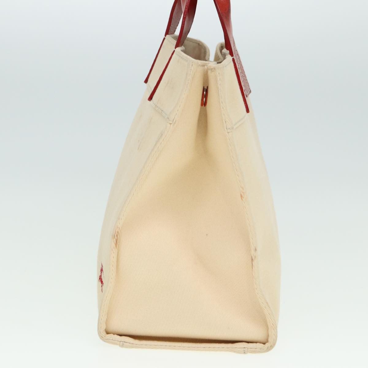 Burberry Beige Canvas Handbag (Pre-Owned) Size ONE SIZE - 12 Thumbnail