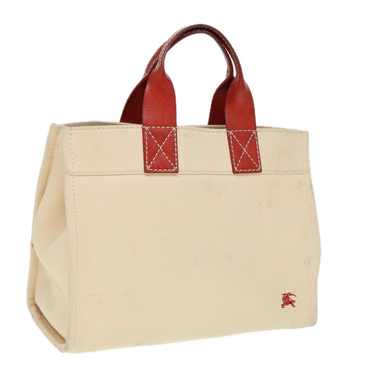 Burberry Beige Canvas Handbag (Pre-Owned) Size ONE SIZE - 4 Thumbnail
