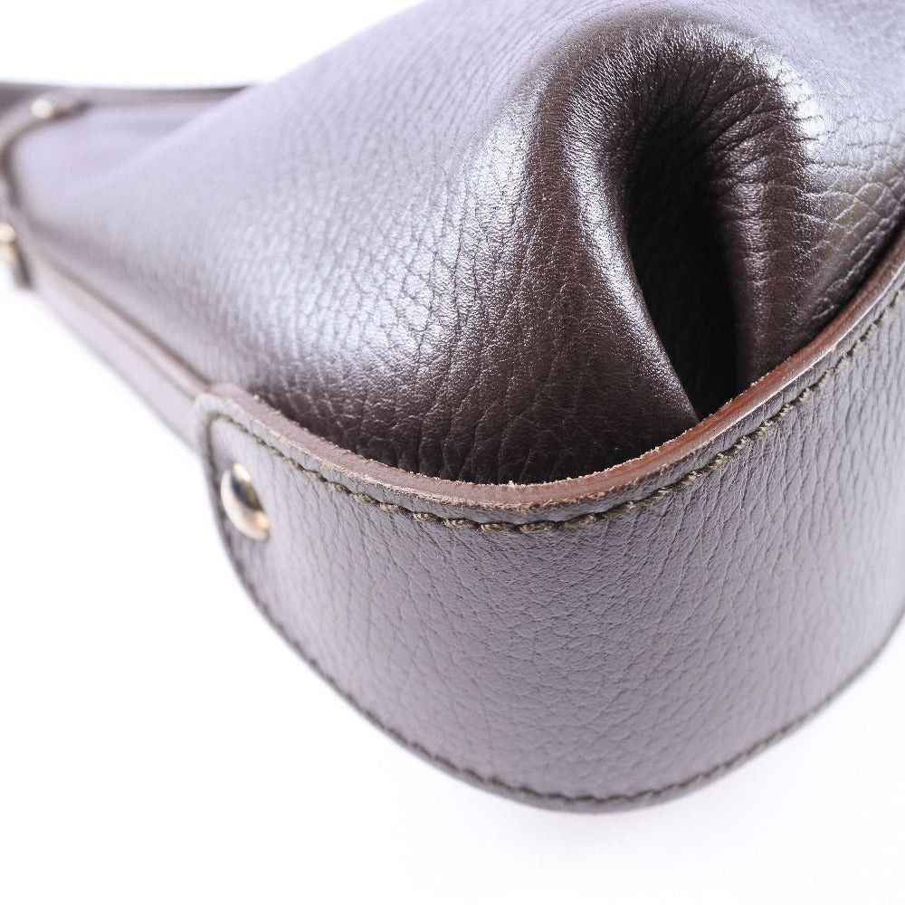 Salvatore Ferragamo Brown Leather Handbag (Pre-Owned) Size ONE SIZE - 7 Thumbnail