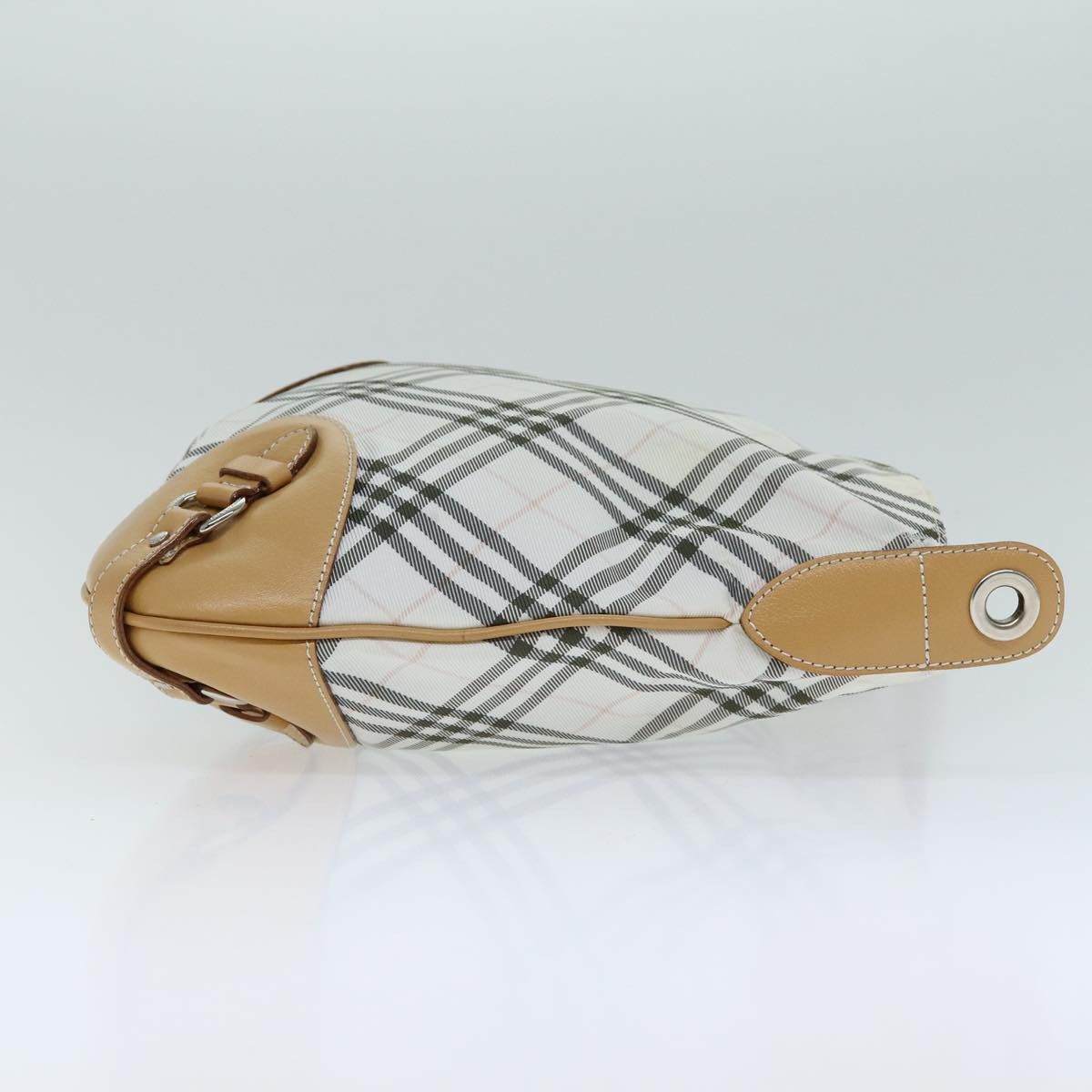 Burberry Nova Check White Canvas Shoulder Bag (Pre-Owned) Size ONE SIZE - 11 Thumbnail