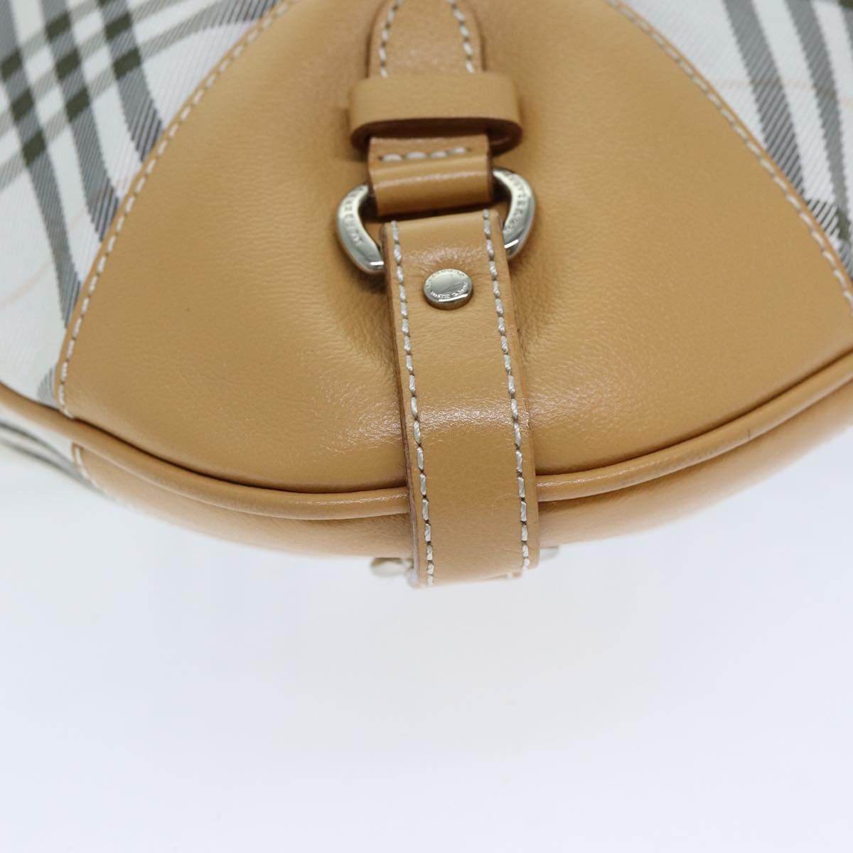 Burberry Nova Check White Canvas Shoulder Bag (Pre-Owned) Size ONE SIZE - 13 Thumbnail