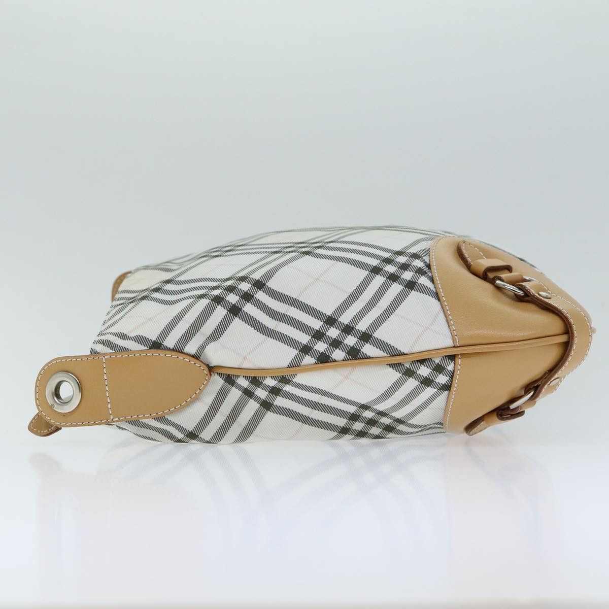 Burberry Nova Check White Canvas Shoulder Bag (Pre-Owned) Size ONE SIZE - 12 Thumbnail