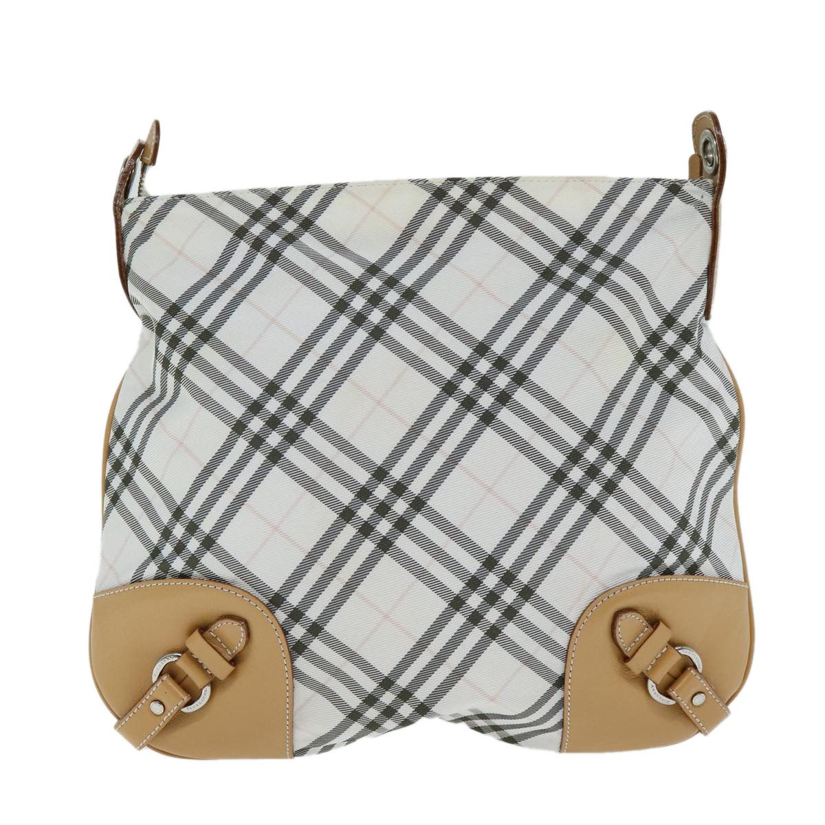 Burberry Nova Check White Canvas Shoulder Bag (Pre-Owned) Size ONE SIZE - 2 Thumbnail