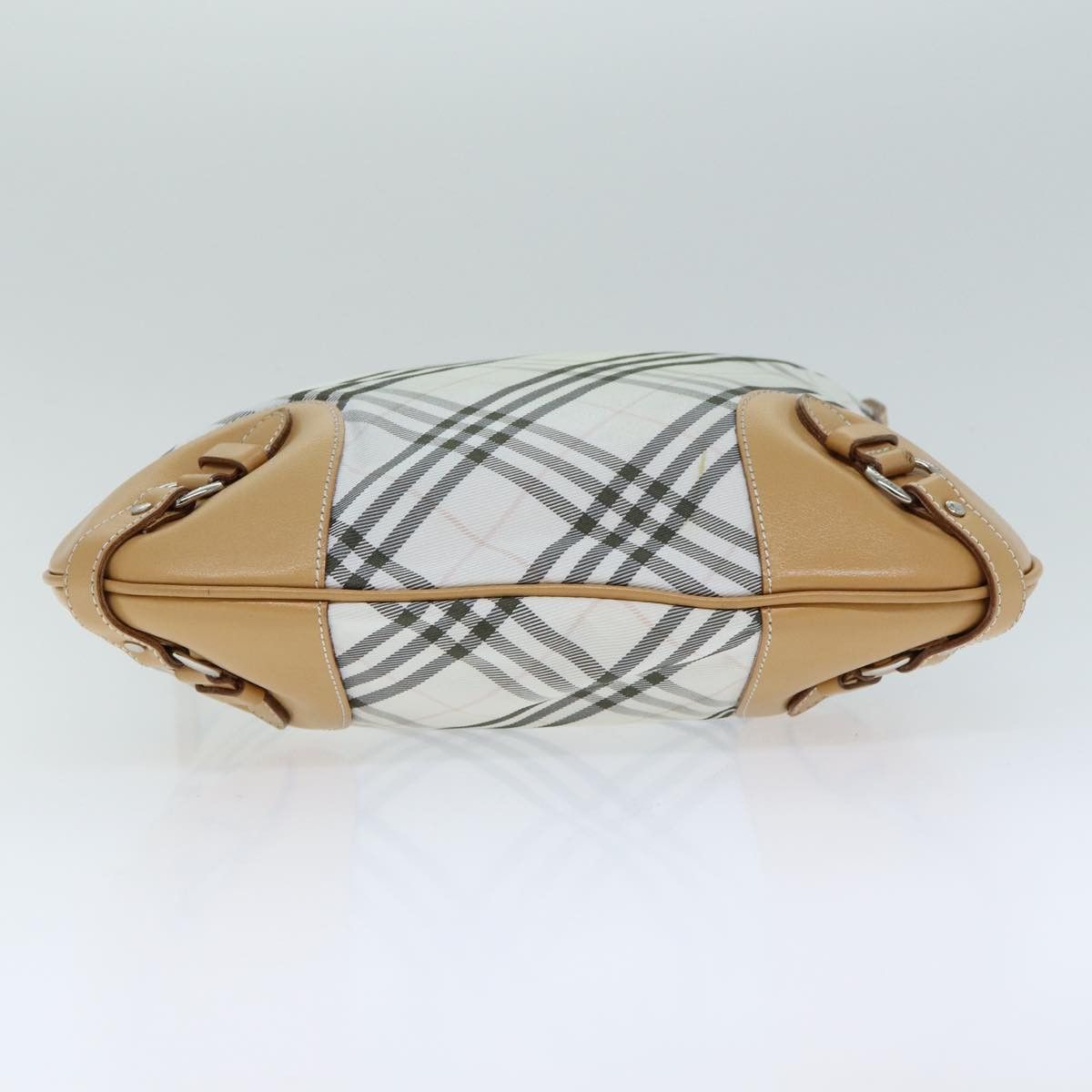 Burberry Nova Check White Canvas Shoulder Bag (Pre-Owned) Size ONE SIZE - 3 Thumbnail