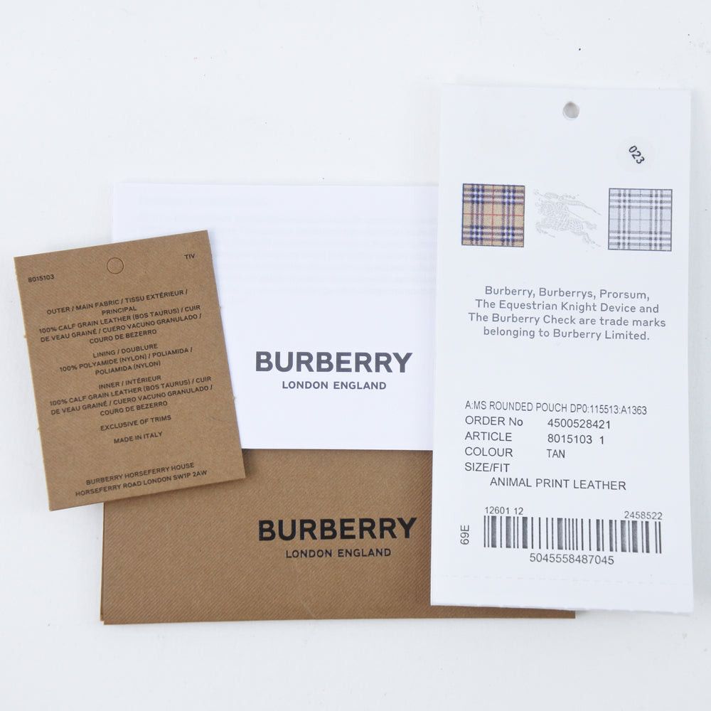 Burberry Brown Leather Clutch Bag (Pre-Owned) Size ONE SIZE - 7 Thumbnail
