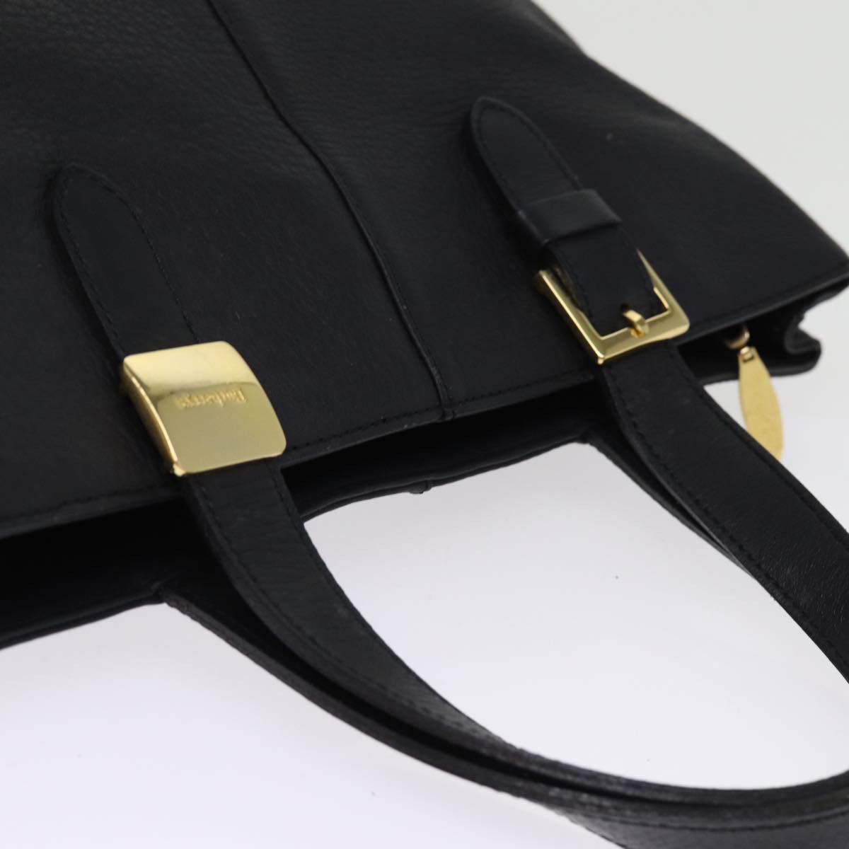 Burberry Nova Check Black Leather Handbag (Pre-Owned) Size ONE SIZE - 9 Thumbnail