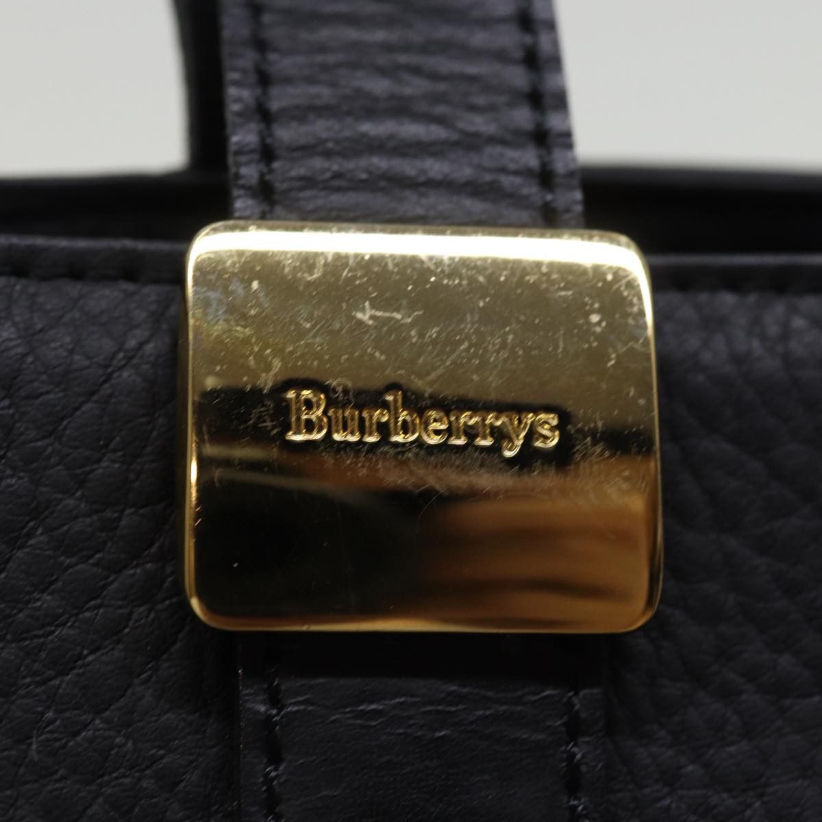 Burberry Nova Check Black Leather Handbag (Pre-Owned) Size ONE SIZE - 6 Thumbnail