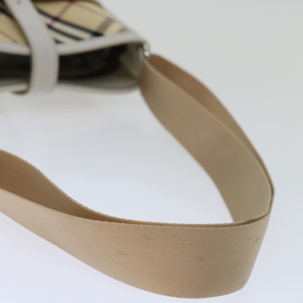 Burberry Nova Check Beige Canvas Shoulder Bag (Pre-Owned) Size ONE SIZE - 9 Thumbnail