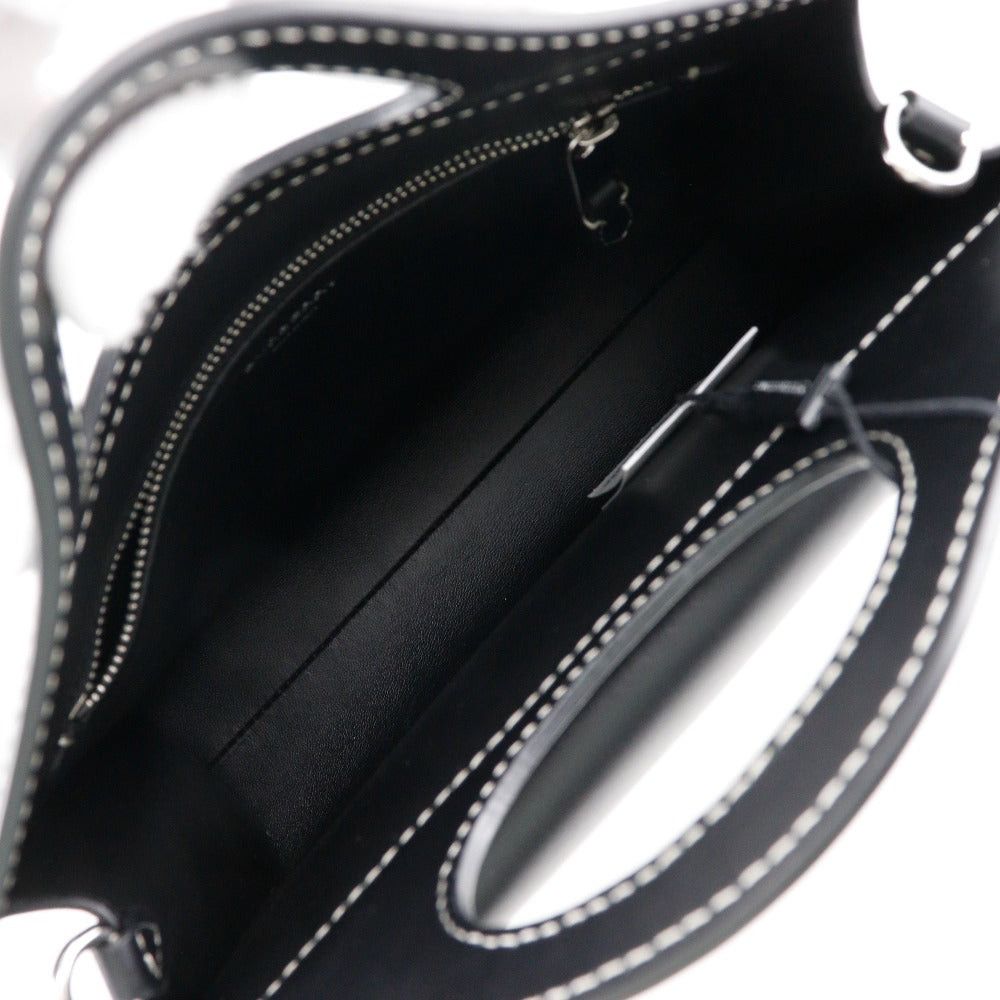 Burberry Black Leather Handbag (Pre-Owned) Size ONE SIZE - 4 Thumbnail