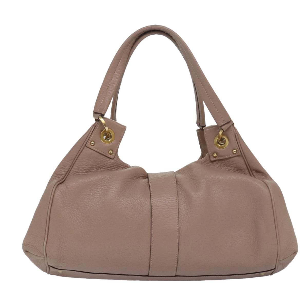 Gancini Beige Leather Handbag (Pre-Owned)