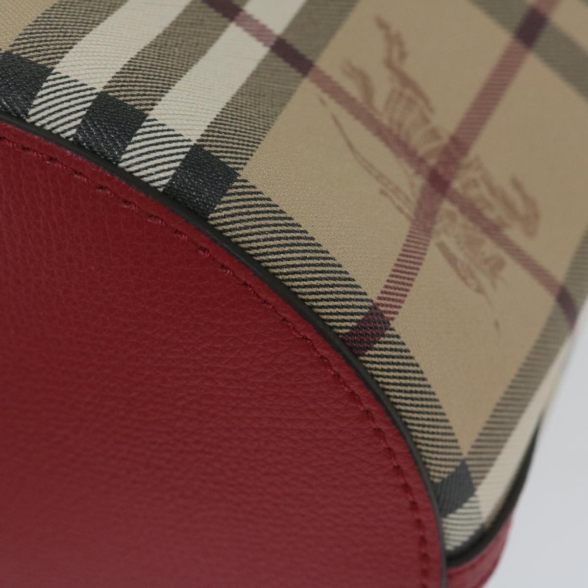 Burberry Nova Check Beige Synthetic Shoulder Bag (Pre-Owned) Size ONE SIZE - 13 Thumbnail