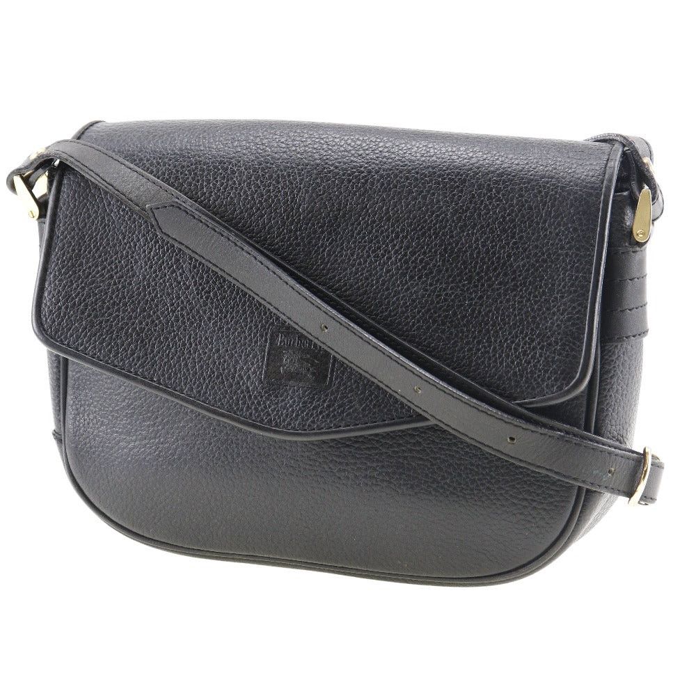 Burberry Black Leather Shoulder Bag (Pre-Owned) Size ONE SIZE - 8 Thumbnail