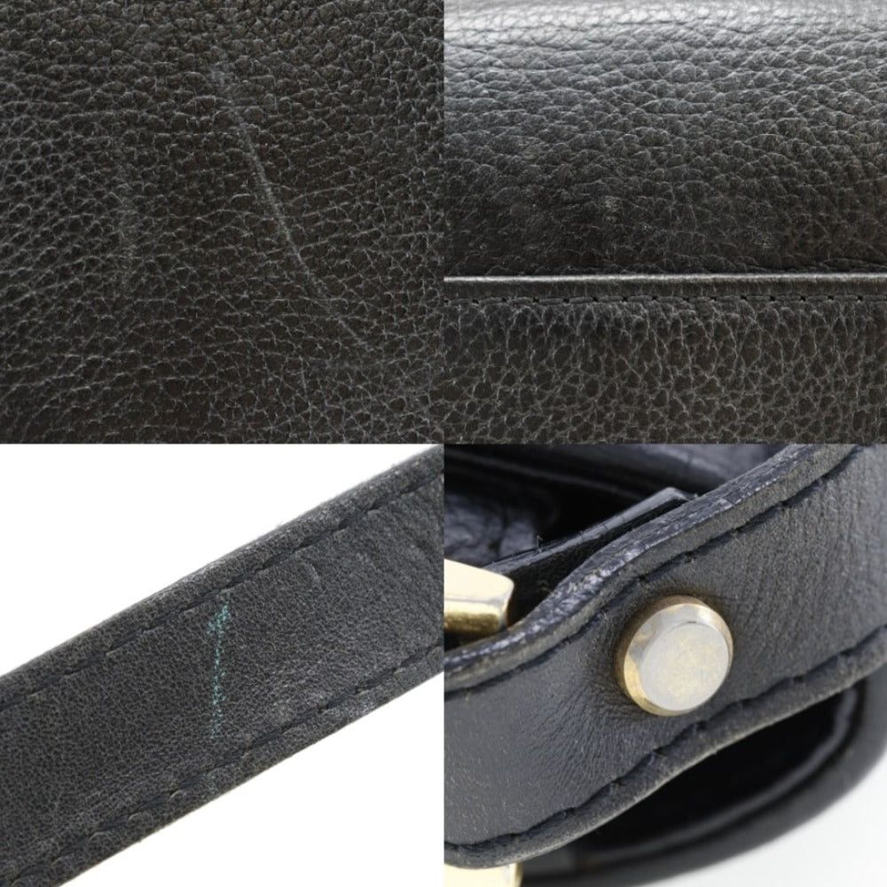Burberry Black Leather Shoulder Bag (Pre-Owned) Size ONE SIZE - 6 Thumbnail
