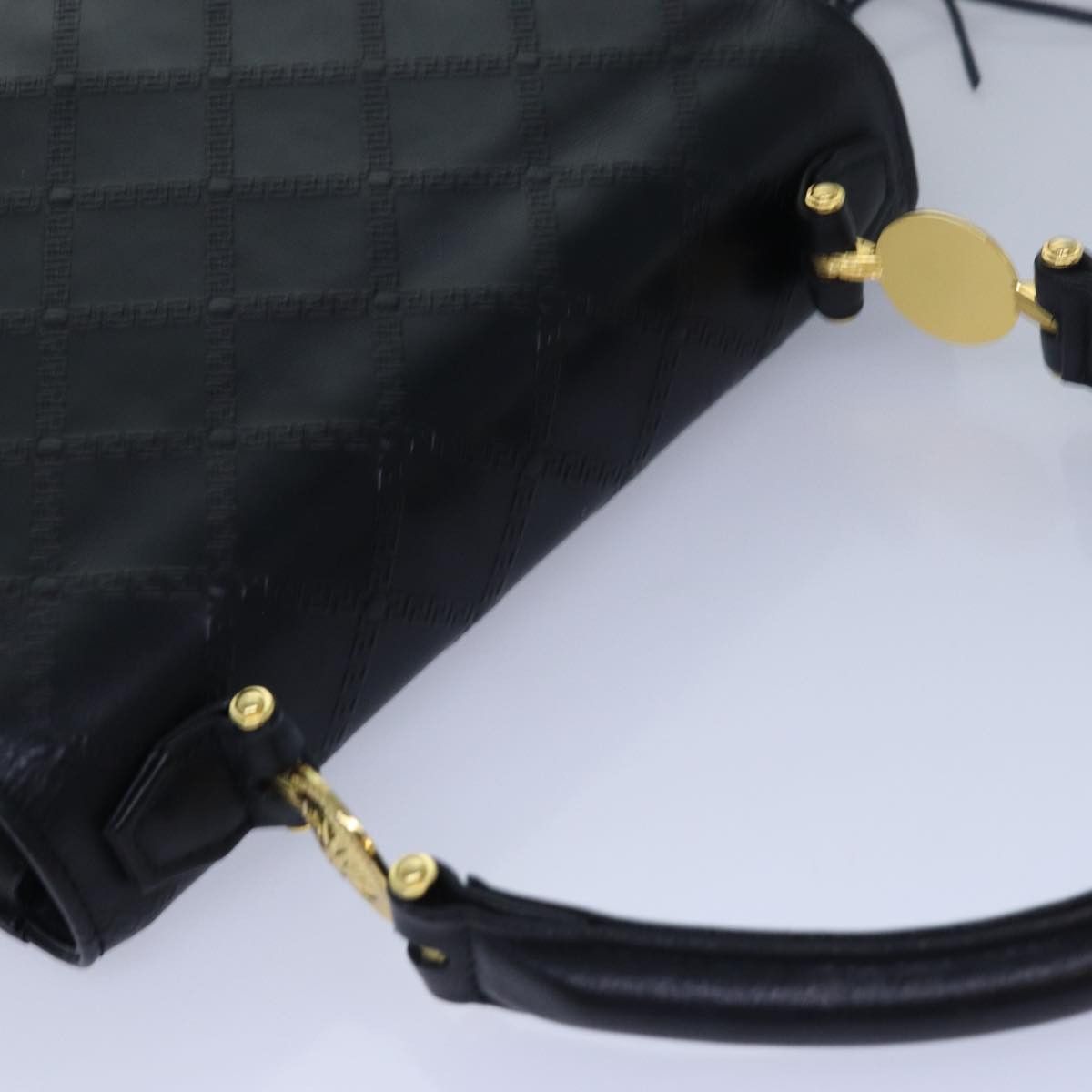 Versace Black Leather Handbag (Pre-Owned) Size ONE SIZE - 13 Thumbnail