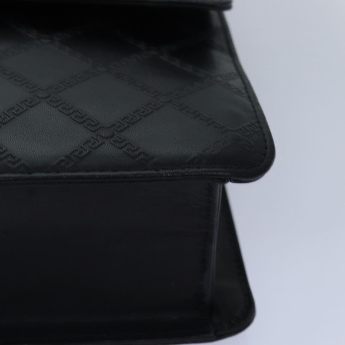 Versace Black Leather Handbag (Pre-Owned) Size ONE SIZE - 8 Thumbnail