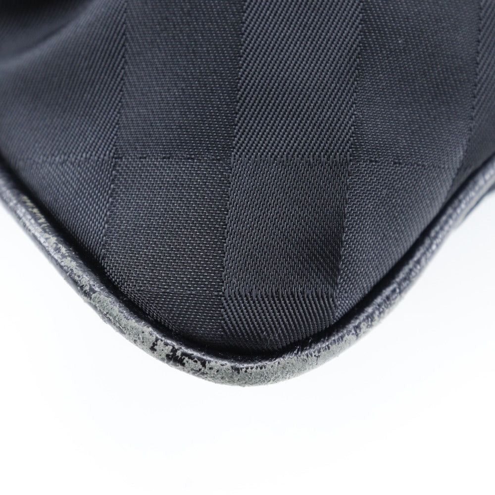Burberry Nova Check Black Canvas Shoulder Bag (Pre-Owned) Size ONE SIZE - 7 Thumbnail