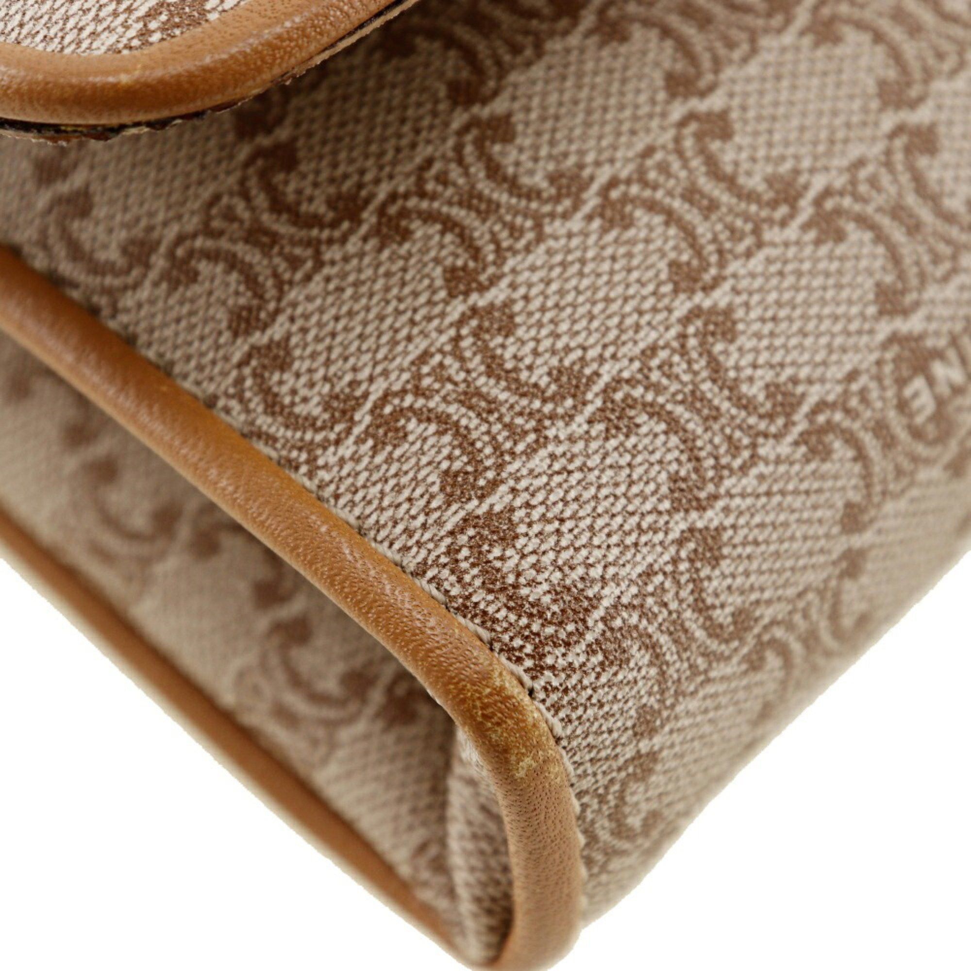 Celine Celine Old Shoulder Bag Macadam Clutch PVC x Leather Beige 2way Type Women's Size ONE SIZE - 4 Thumbnail