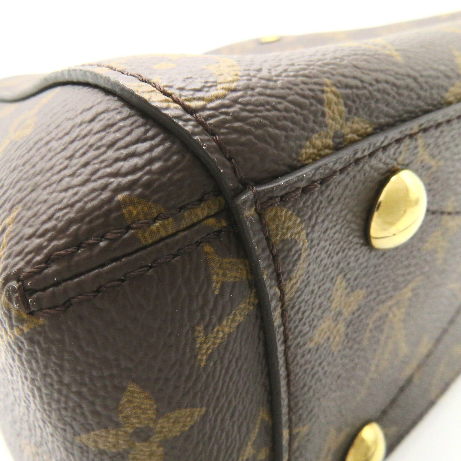 Louis Vuitton Louis Vuitton Montaigne Bb Tote Bag Shoulder Handbag Coated Canvas Monogram Brown Size ONE SIZE - 14 Thumbnail