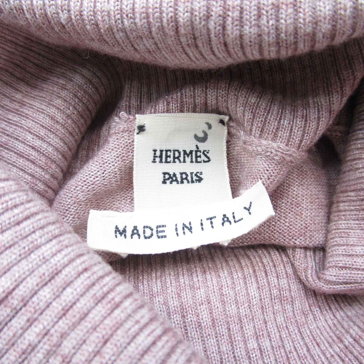 Hermes Hermes Turtleneck Solde Product Knit Cashmere Pink Size ONE SIZE - 7 Thumbnail