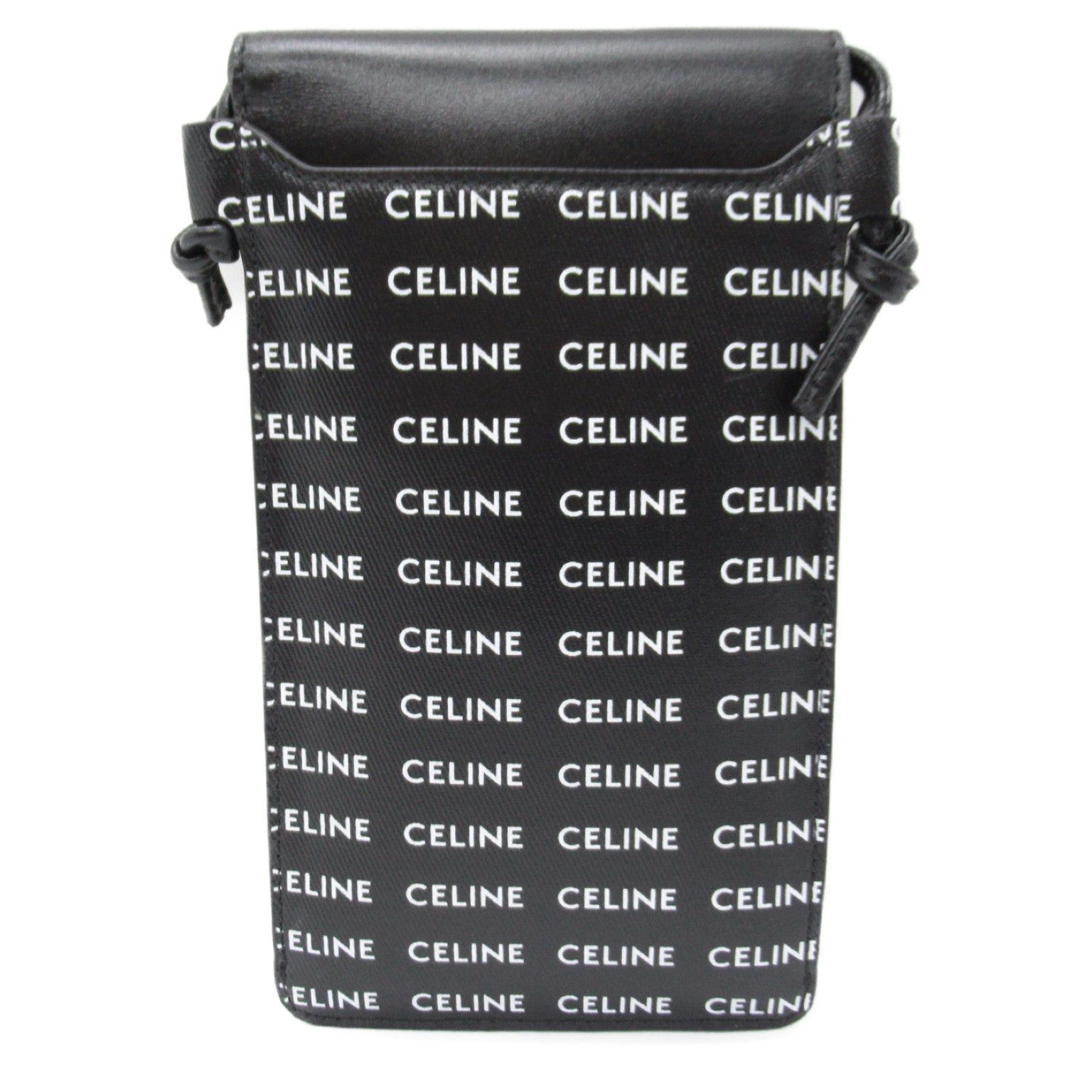Celine Celine Pochette Shoulder Bag Leather Black White Size ONE SIZE - 2 Thumbnail