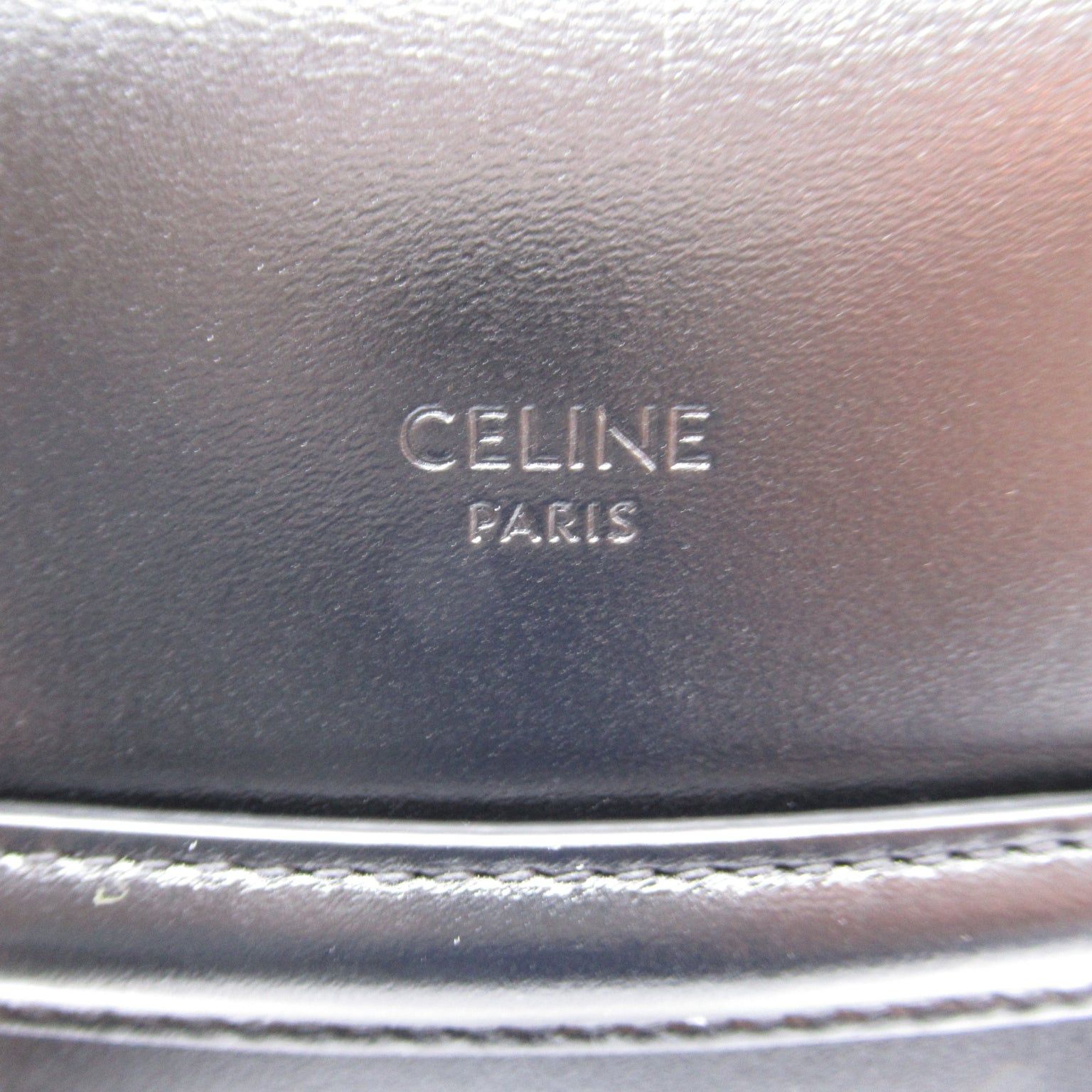 Celine Celine Pochette Shoulder Bag Leather Black White Size ONE SIZE - 6 Thumbnail