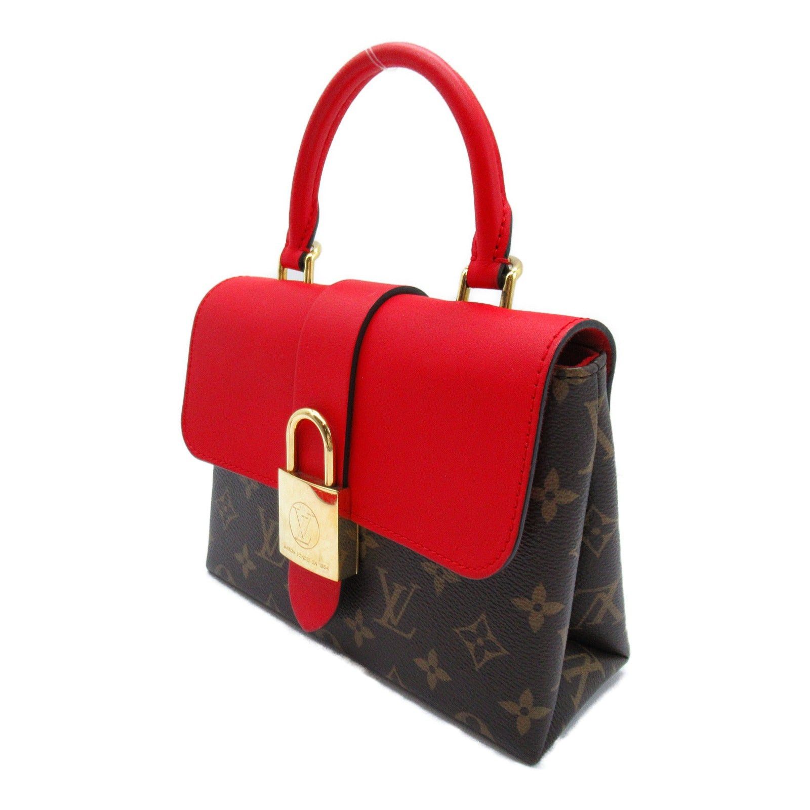 Louis Vuitton Louis Vuitton Rocky Bb Shoulder Bag Coated Canvas Monogram Red Brown Coquelicot Size ONE SIZE - 3 Thumbnail