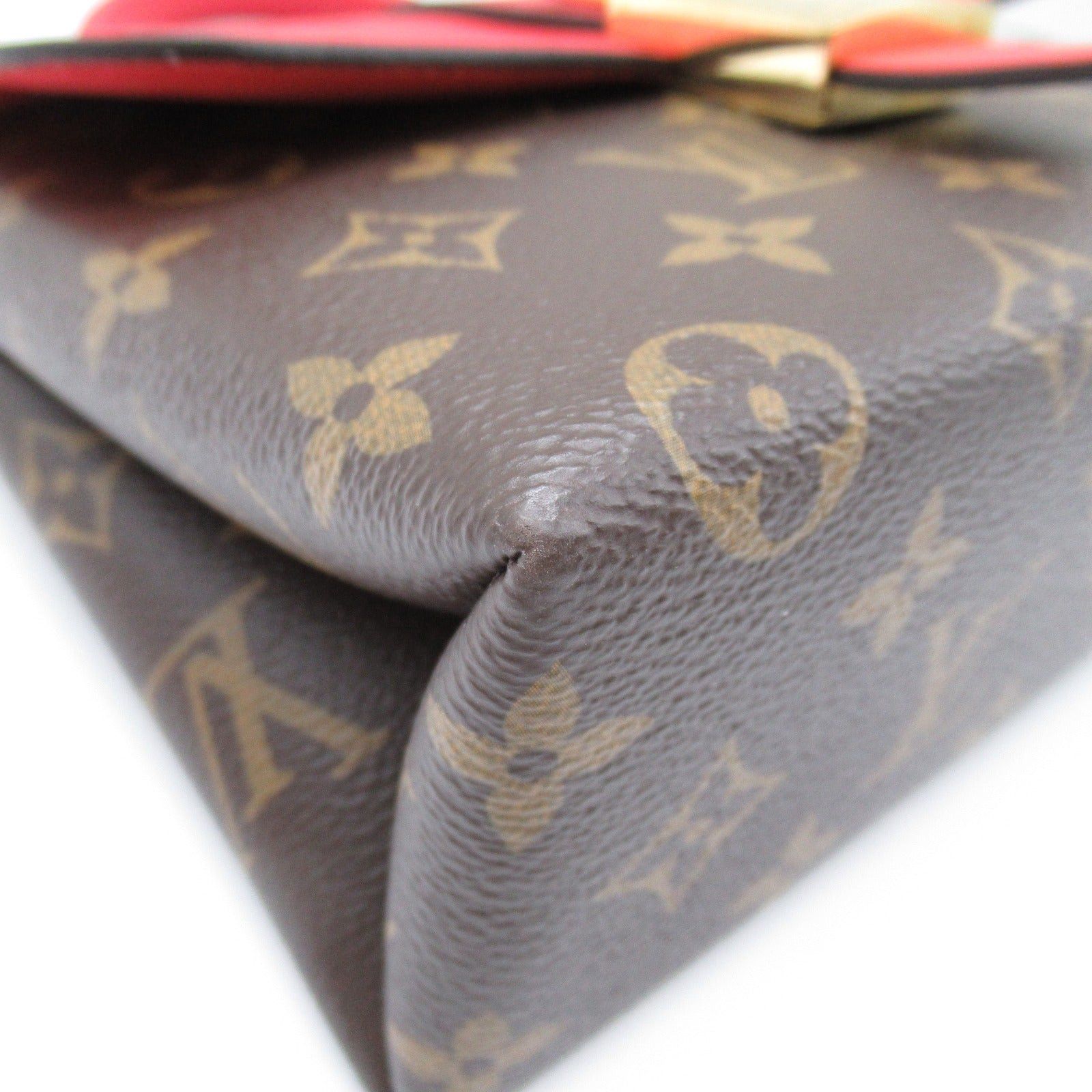 Louis Vuitton Louis Vuitton Rocky Bb Shoulder Bag Coated Canvas Monogram Red Brown Coquelicot Size ONE SIZE - 10 Thumbnail