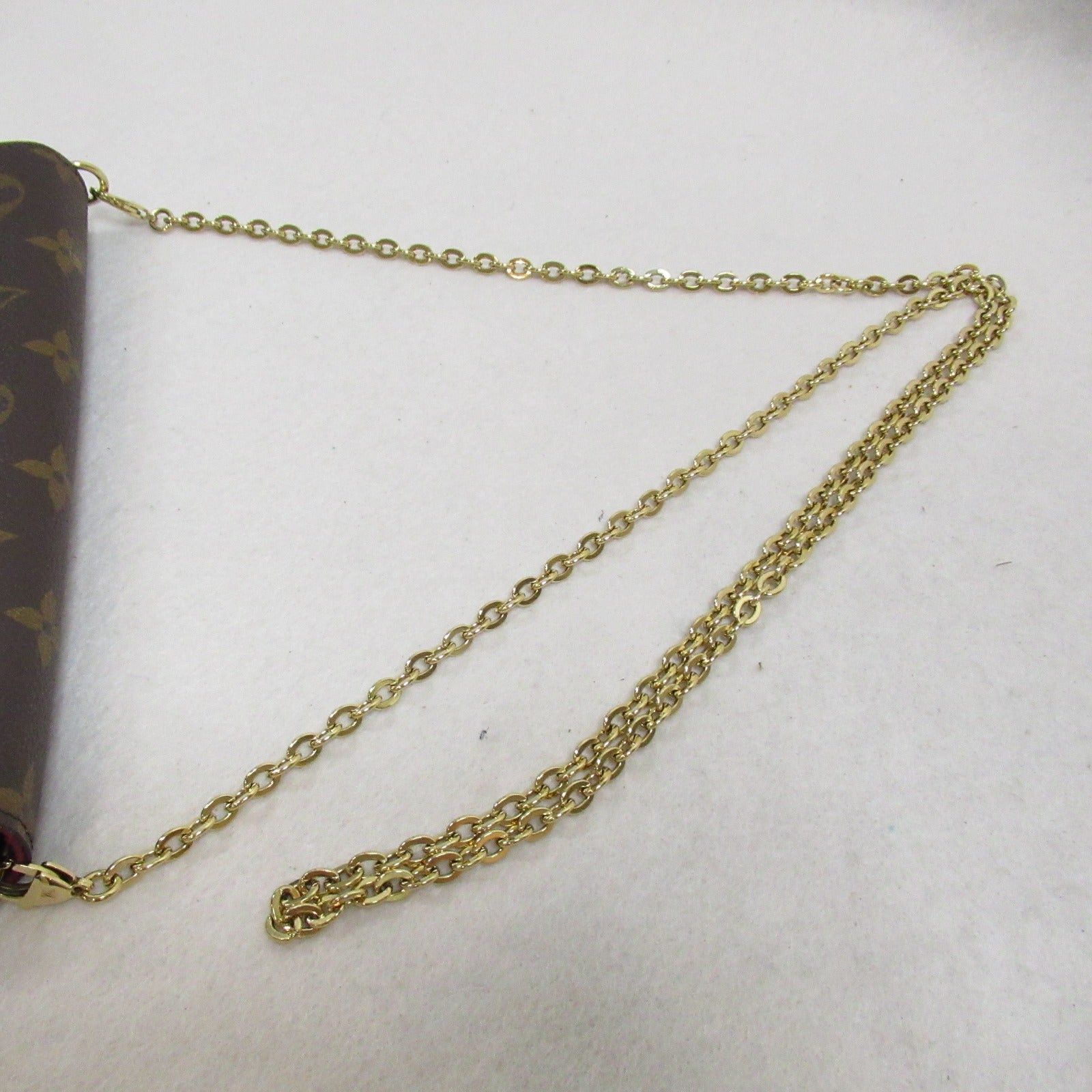 Louis Vuitton Louis Vuitton Pochette Felicie Shoulder Bag Coated Canvas Monogram Brown Size ONE SIZE - 8 Thumbnail
