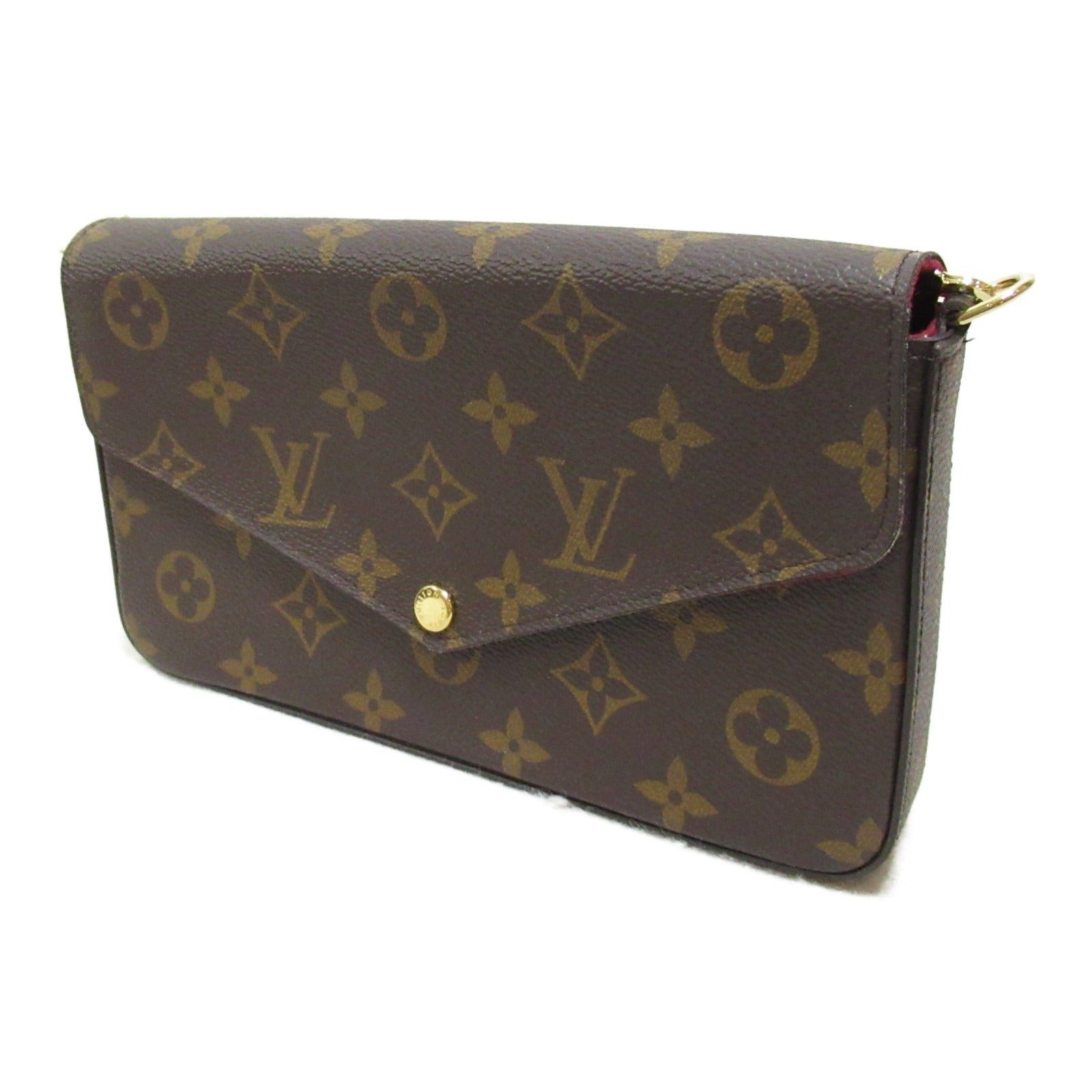 Louis Vuitton Louis Vuitton Pochette Felicie Shoulder Bag Coated Canvas Monogram Brown Size ONE SIZE - 3 Thumbnail